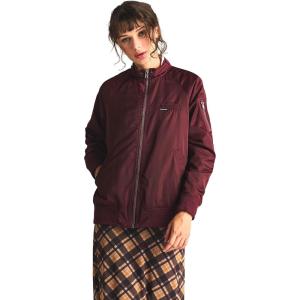 imageMembers Only Womens Satin Bomber JacketBurgundy