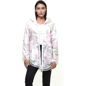 imageMembers Only Womens Translucent Long JacketPink Camouflage