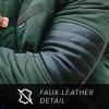 imageMembers Only Belmont Mens Quilted Bomber Jacket  Mens Winter Diamond Quilted OuterwearDark Green