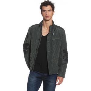 imageMembers Only Belmont Mens Quilted Bomber Jacket  Mens Winter Diamond Quilted OuterwearDark Green