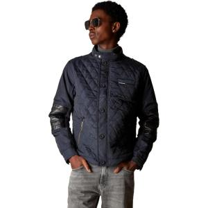 imageMembers Only Belmont Mens Quilted Bomber Jacket  Mens Winter Diamond Quilted OuterwearNavy