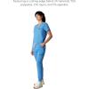 imageMembers Only Womens Valencia Jogger Scrub Pants for Women  Rib Bottom Medical Scrubs  Womens Scrubs  Hospital ScrubsCeil Blue