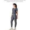 imageMembers Only Womens Valencia Jogger Scrub Pants for Women  Rib Bottom Medical Scrubs  Womens Scrubs  Hospital ScrubsGraphite