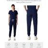 imageMembers Only Womens Valencia Jogger Scrub Pants for Women  Rib Bottom Medical Scrubs  Womens Scrubs  Hospital ScrubsNavy