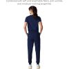 imageMembers Only Womens Valencia Jogger Scrub Pants for Women  Rib Bottom Medical Scrubs  Womens Scrubs  Hospital ScrubsNavy