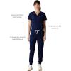 imageMembers Only Womens Valencia Jogger Scrub Pants for Women  Rib Bottom Medical Scrubs  Womens Scrubs  Hospital ScrubsNavy