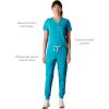 imageMembers Only Womens Valencia Jogger Scrub Pants for Women  Rib Bottom Medical Scrubs  Womens Scrubs  Hospital ScrubsTeal