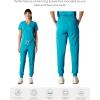 imageMembers Only Womens Valencia Jogger Scrub Pants for Women  Rib Bottom Medical Scrubs  Womens Scrubs  Hospital ScrubsTeal