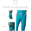 imageMembers Only Womens Valencia Jogger Scrub Pants for Women  Rib Bottom Medical Scrubs  Womens Scrubs  Hospital ScrubsTeal