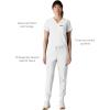 imageMembers Only Womens Valencia Jogger Scrub Pants for Women  Rib Bottom Medical Scrubs  Womens Scrubs  Hospital ScrubsWhite