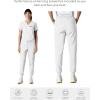 imageMembers Only Womens Valencia Jogger Scrub Pants for Women  Rib Bottom Medical Scrubs  Womens Scrubs  Hospital ScrubsWhite