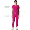 imageMembers Only Womens Valencia Jogger Scrub Pants for Women  Rib Bottom Medical Scrubs  Womens Scrubs  Hospital ScrubsWine