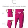 imageMembers Only Womens Valencia Jogger Scrub Pants for Women  Rib Bottom Medical Scrubs  Womens Scrubs  Hospital ScrubsWine