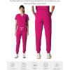 imageMembers Only Womens Valencia Jogger Scrub Pants for Women  Rib Bottom Medical Scrubs  Womens Scrubs  Hospital ScrubsWine