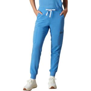 imageMembers Only Womens Valencia Jogger Scrub Pants for Women  Rib Bottom Medical Scrubs  Womens Scrubs  Hospital ScrubsCeil Blue