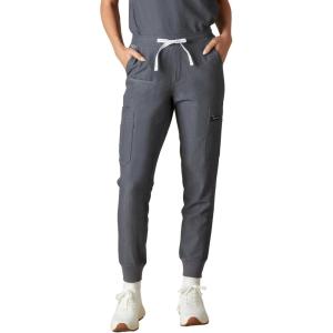 imageMembers Only Womens Valencia Jogger Scrub Pants for Women  Rib Bottom Medical Scrubs  Womens Scrubs  Hospital ScrubsGraphite