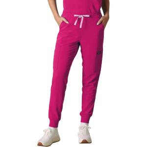 imageMembers Only Womens Valencia Jogger Scrub Pants for Women  Rib Bottom Medical Scrubs  Womens Scrubs  Hospital ScrubsWine