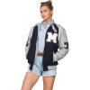 imageMembers Only Womens Varsity Oversized JacketNavy