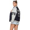 imageMembers Only Womens Varsity Oversized JacketNavy