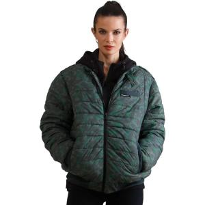imageMembers Only Womens SoHo Quilted Oversized JacketOliveCamo