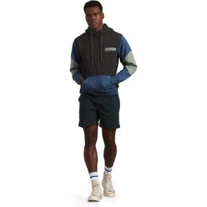 imageMembers Only Mens Drew Colorblock Hooded SweatshirtCharcoal