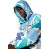 imageMembers Only Mens Big Bugs Windbreaker Jacket  Versatile Style  Comfortable Blue Camo Large