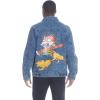imageMembers Only Mens Cartoon Print Denim Jacket