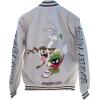 imageMembers Only Mens Looney Tunes Bomber Jacket Silver Grey Large