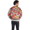 imageMembers Only Mens Looney Tunes Vintage Mash Print Jacket Silver Large