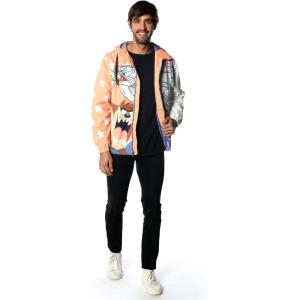 imageMembers Only Mens Big Bugs Windbreaker Jacket  Versatile Style  Comfortable Orange Small
