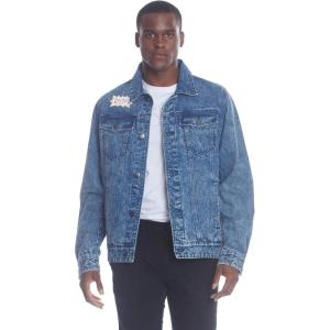 imageMembers Only Mens Cartoon Print Denim Jacket