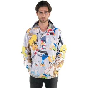 imageMembers Only Mens Looney Tunes Pullover Half Zip Jacket with Hood