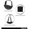 imageMembers Only Black Tote Bag for Travel Lightweight Foldable and Packable Tote Bag with Zipper Travel Essentials