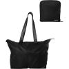 imageMembers Only Black Tote Bag for Travel Lightweight Foldable and Packable Tote Bag with Zipper Travel Essentials