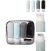 imageMembers Only 4Piece Leakproof Silicone Travel Bottles Travel Size Containers Toiletry Bottles Traveling Essentials
