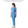 imageMembers Only Reus Wide Leg Scrub Pants for Womens  Scrub Joggers Women  Scrubs Pants WomenCeil Blue