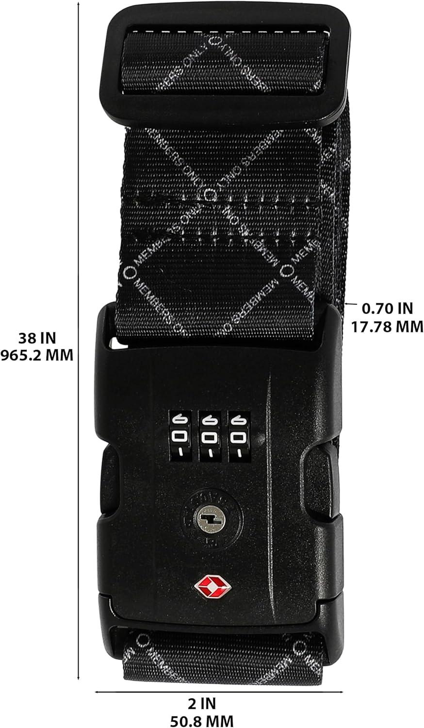 imageMembers Only Luggage Strap Lock Luggage Straps for Suitcases and Travel Bags