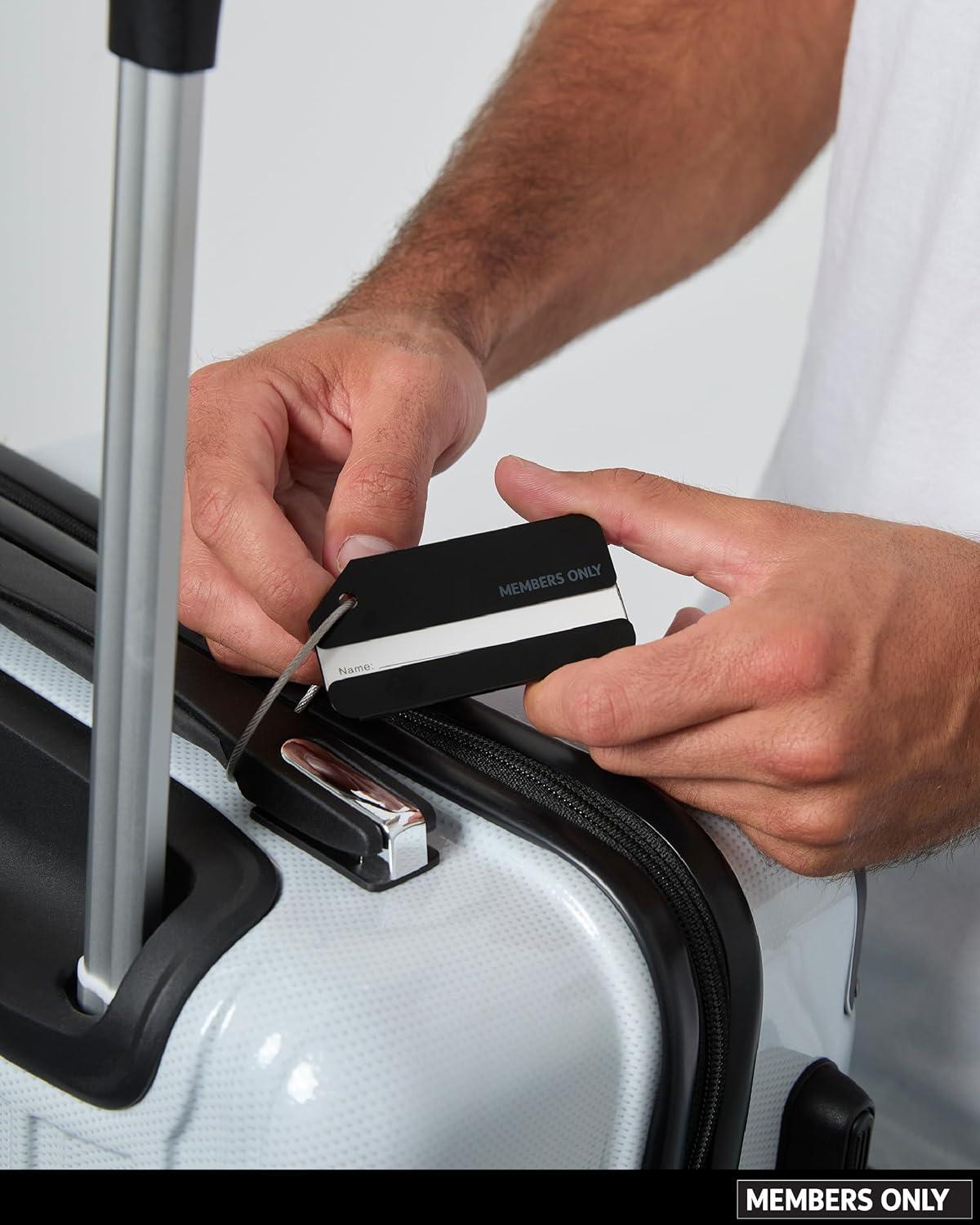 imageMembers Only Luggage Tags 3Pack Bag Tags for Luggage Suitcase Identifiers