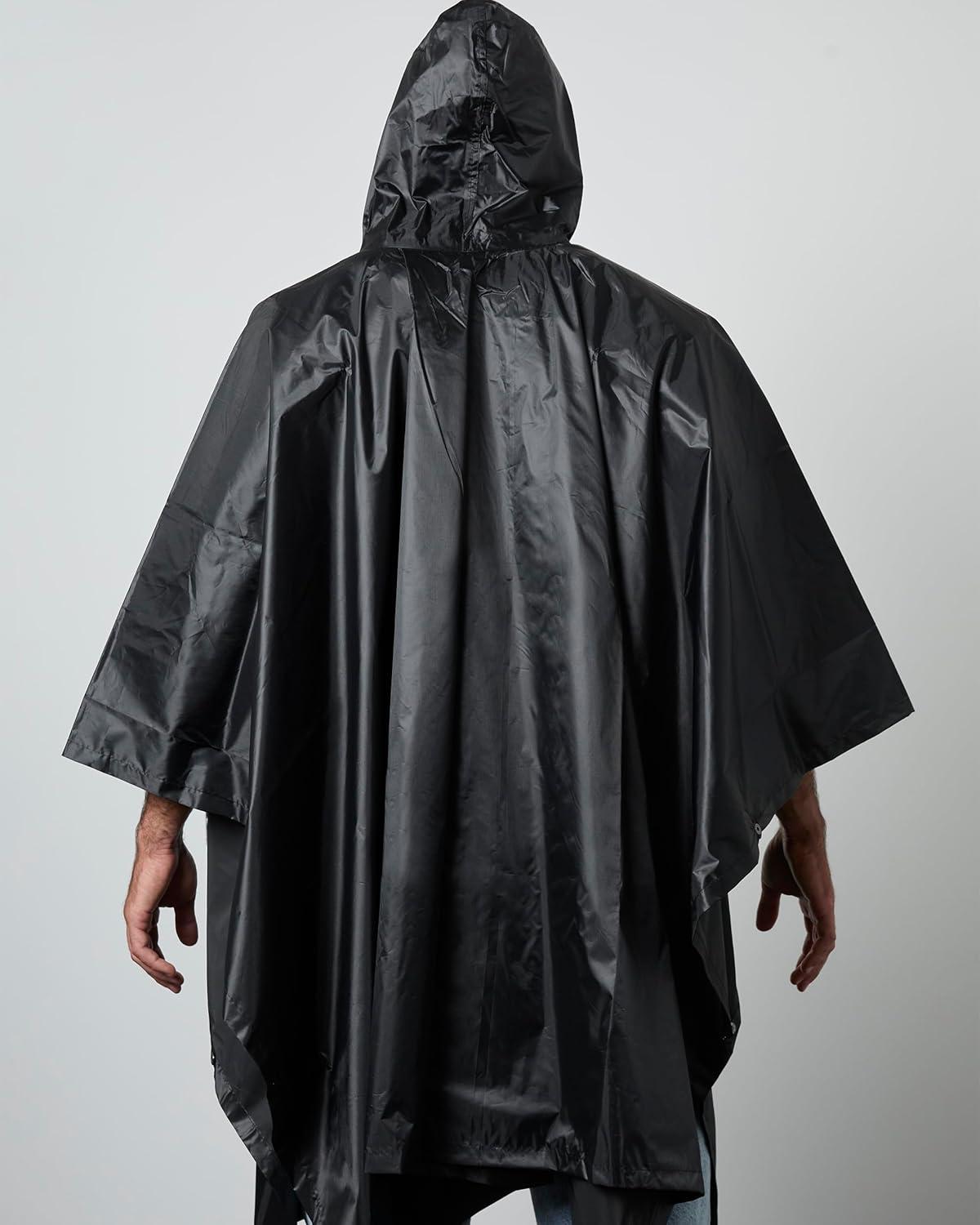 imageMembers Only Packable Rain Poncho Lightweight Waterproof Travel Rain Ponchos for Men with Pouch