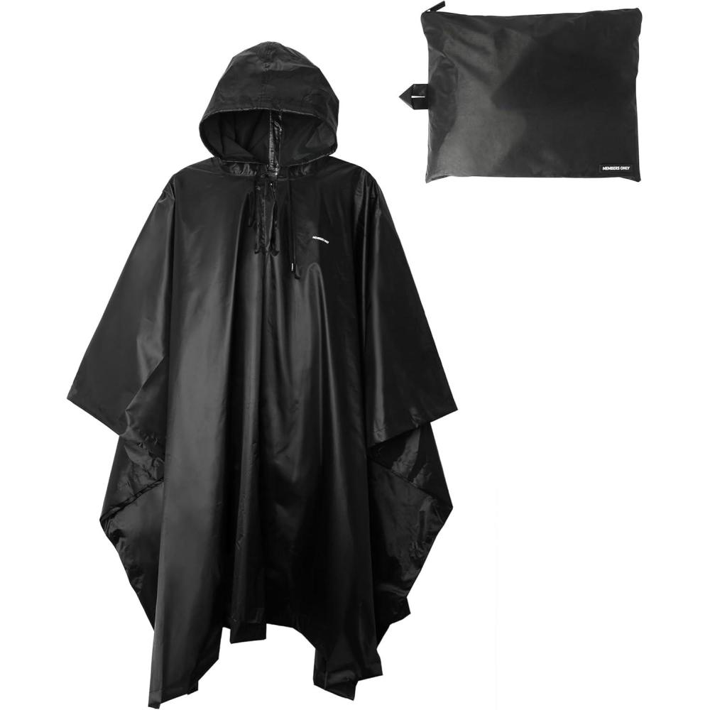 imageMembers Only Packable Rain Poncho Lightweight Waterproof Travel Rain Ponchos for Men with Pouch