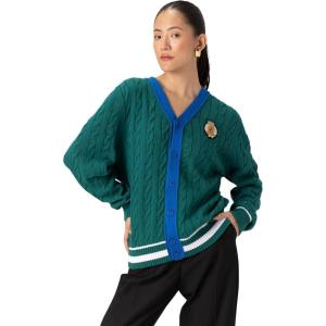 imageMembers Only Womens Cable CardiganGreen