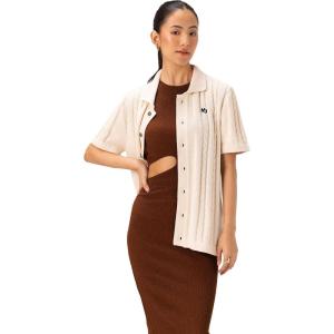 imageMembers Only Womens JC Polo Cable SweaterIvory