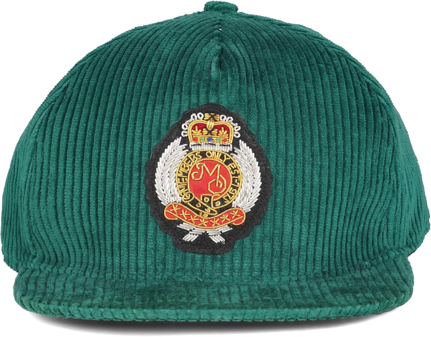 imageMembers Only Hat Corduroy Vintage Unisex Baseball Adjustable Cap 100 CottonGreen