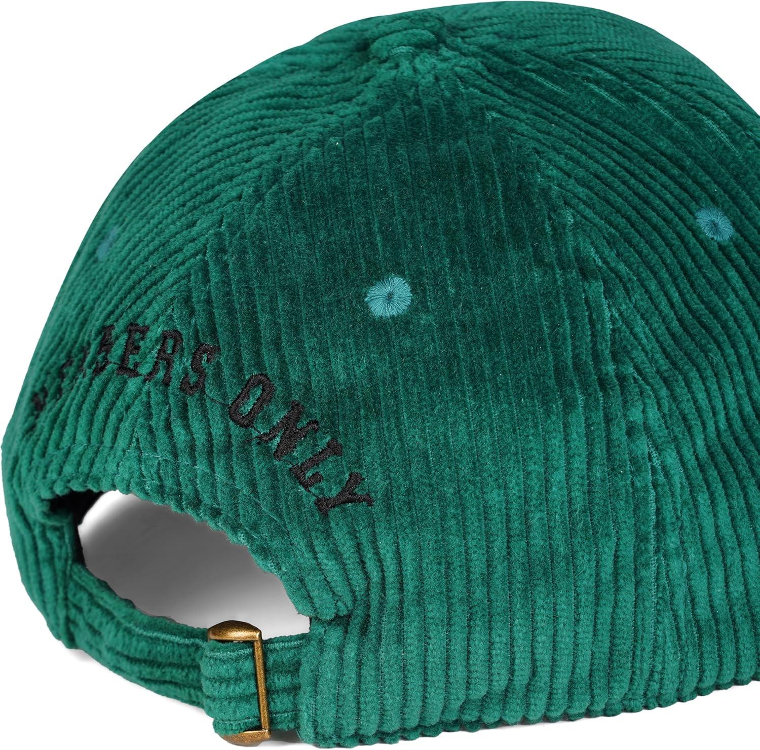 imageMembers Only Hat Corduroy Vintage Unisex Baseball Adjustable Cap 100 CottonGreen