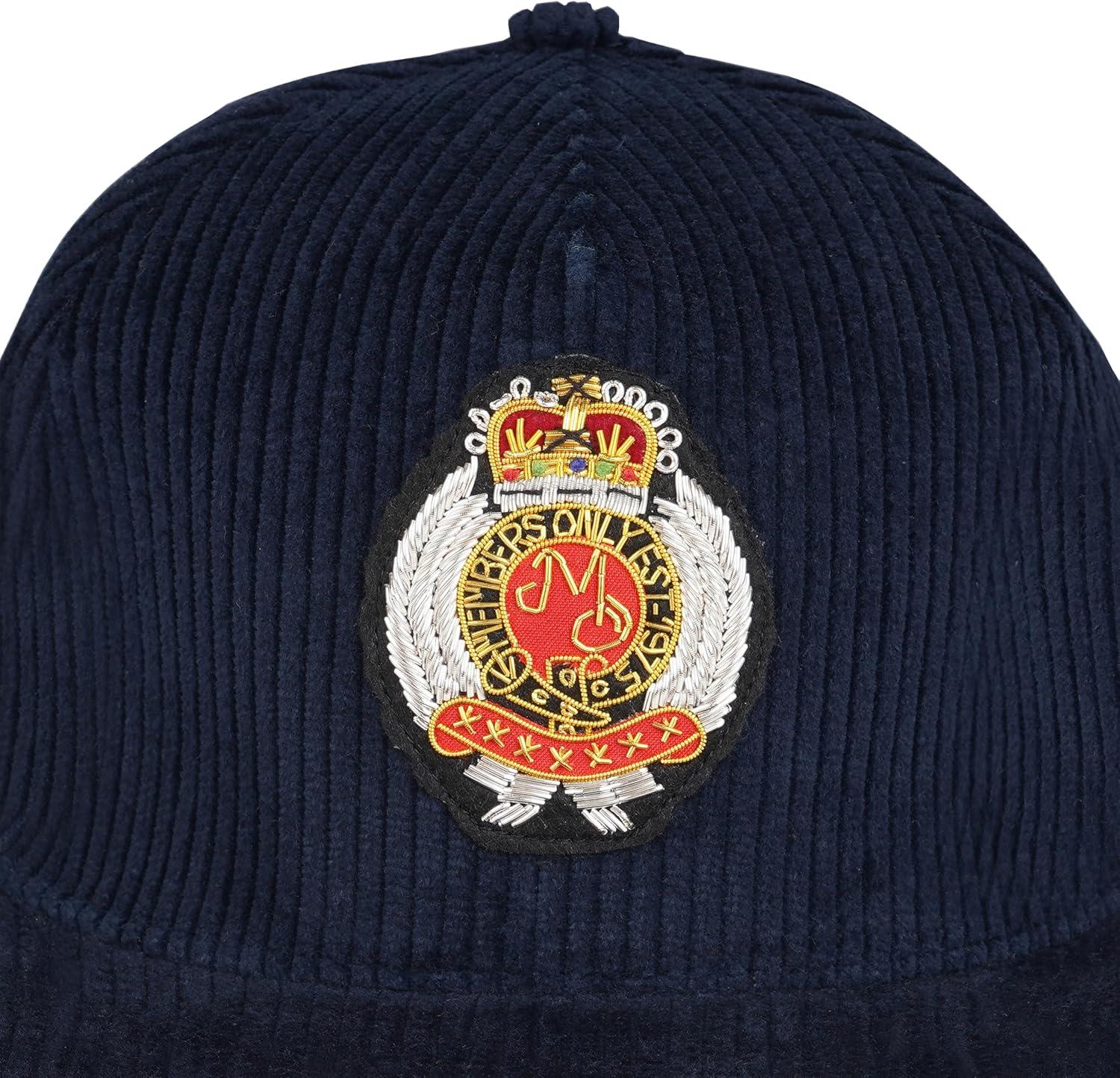 imageMembers Only Hat Corduroy Vintage Unisex Baseball Adjustable Cap 100 CottonNavy