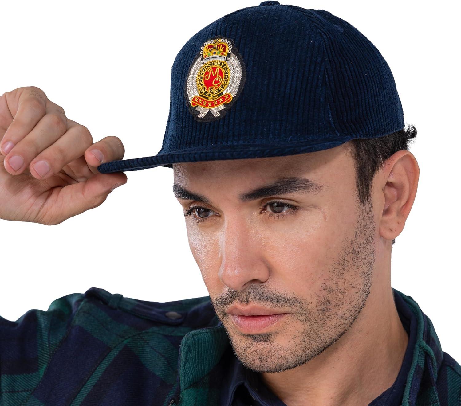 imageMembers Only Hat Corduroy Vintage Unisex Baseball Adjustable Cap 100 CottonNavy