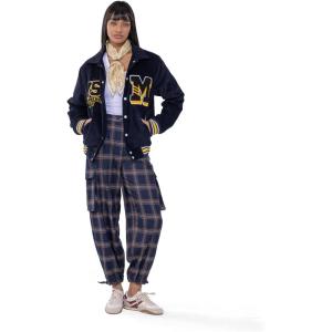 imageMembers Only Womens Corduroy Varsity JacketNavy