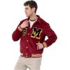 imageMembers Only Corduroy Varsity Jacket for Men  Letterman Jacket Men  Mens Varsity Jacket Leather  Mens Corduroy JacketRed