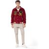 imageMembers Only Corduroy Varsity Jacket for Men  Letterman Jacket Men  Mens Varsity Jacket Leather  Mens Corduroy JacketRed