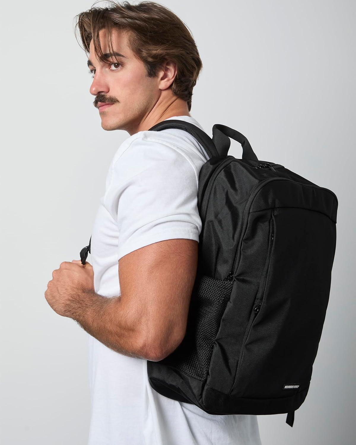 imageMembers Only Black Travel Backpack Laptop Backpack for Men Padded Laptop Sleeve 15quot Work and College Bag